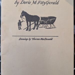 Vintage Book with Horse Illustration